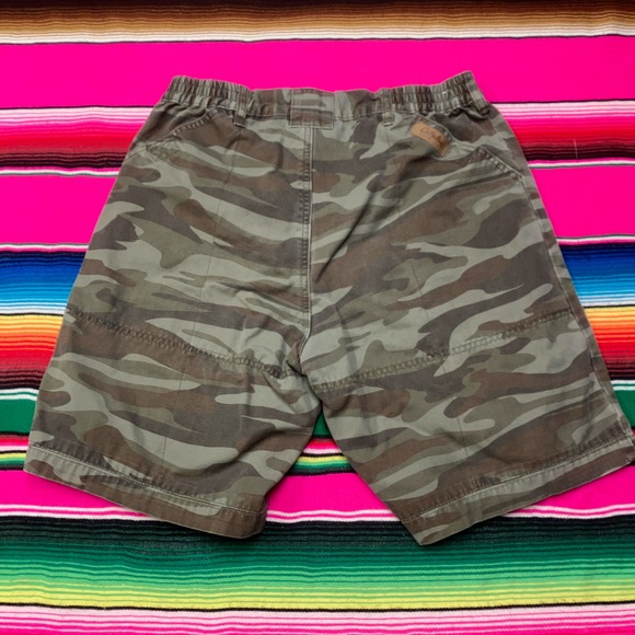 2/$30 Cabela's Cargo Shorts Mens 32 (Fit 31" Waist) Green Camo‎ Loose Baggy Gorp - Picture 3 of 7
